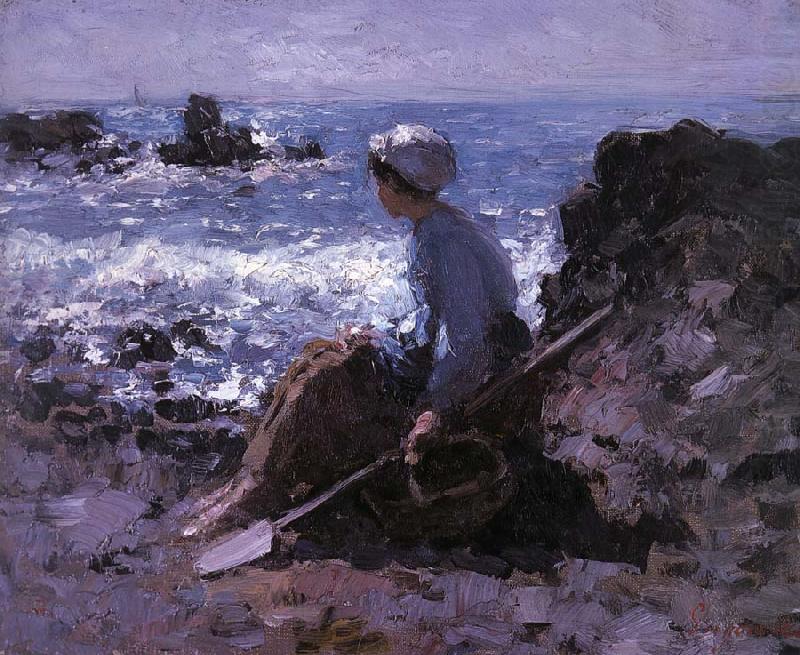 Nicolae Grigorescu Fisherwoman of Granville china oil painting image